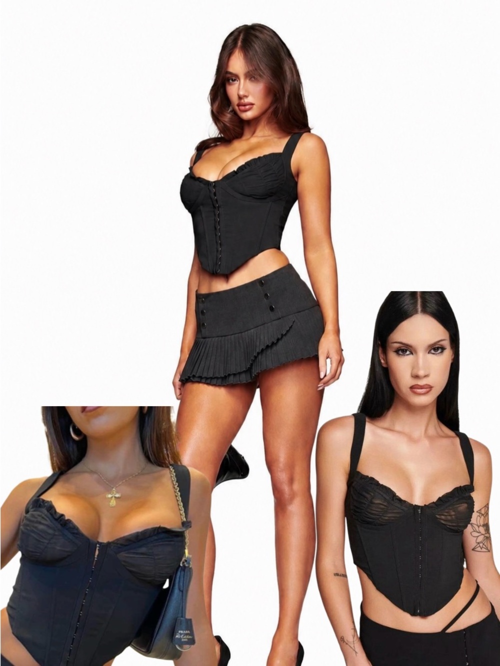 I.AM.GIA black corset top 🖤🖤